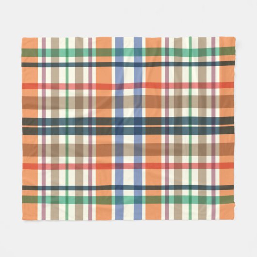 Summer Picnic Plaids Fleece Deken (Voorkant (Horizontaal))