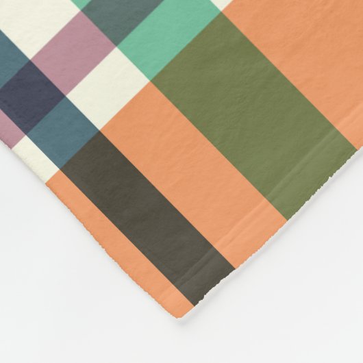 Summer Picnic Plaids Fleece Deken (Hoek)