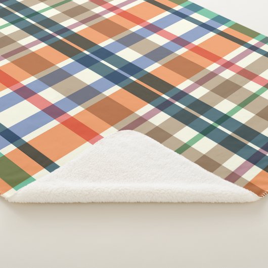 Summer Picnic Plaids Sherpa Deken (3/4)