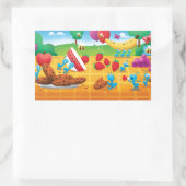 Summer Picnic Rechthoekige Sticker (Tas)