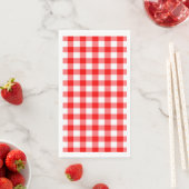 Summer Picnic Reg Gingham Buffalo Paper Napkin Servet (Insitu)