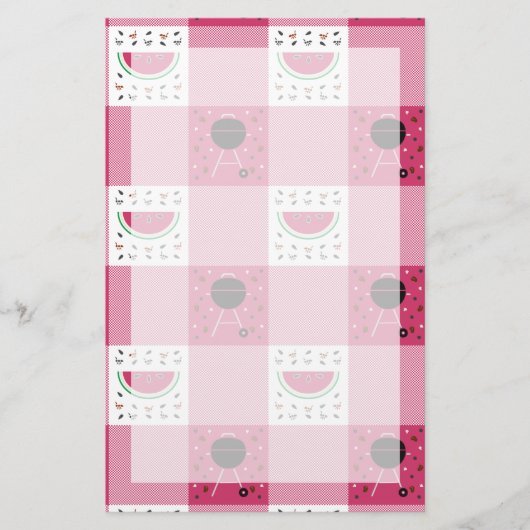 Summer Picnic Stationery Briefpapier (Voorkant)