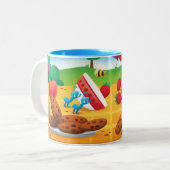 Summer Picnic Tweekleurige Koffiemok (Voorkant links)