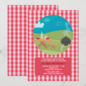 Summer Picnic Uitnodiging (Voorkant / Achterkant)