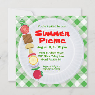 Summer Picnic Uitnodiging