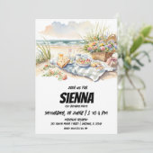 Summer Picnic uitzicht Uitnodiging (Staand voorkant)