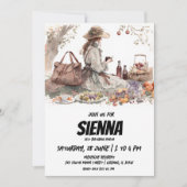 Summer Picnic Victoriaans stijl Uitnodiging (Voorkant)