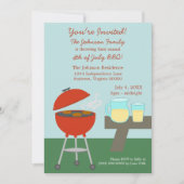 Summer Picnic Vierde juli Uitnodiging (Voorkant)