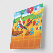 Summer Picnic Vierkante Klok (Hoek)