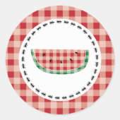 {Summer Picnic} Watermeloen Stickers - Rood (Voorkant)
