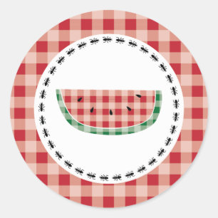 {Summer Picnic} Watermeloen Stickers - Rood