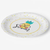 Summer Pineapple and Polka Dots Paper Bord (Gekanteld)