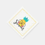 Summer Pineapple and Polka Dots Servet (Hoek)