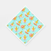 Summer Pineapple Fun Paper Napkin Servet (Hoek)