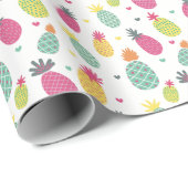 Summer Pineapple Pattern Cadeaupapier (Rol Hoek)