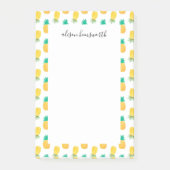 Summer Pineapple Personalized Post-it® Notes (Voorkant)