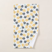 Summer Pineapple Print Towel Set Bad Handdoek (Handdoek)