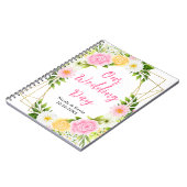Summer Pink and Yellow Floral Wedding Planner Notitieboek (Linkerzijde)