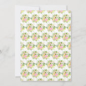 Summer Pink and Yellow Flowers and Foliage Wedding Save The Date (Achterkant)