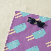 Summer Pink Ice-crème Pop Strandlaken (In situ)