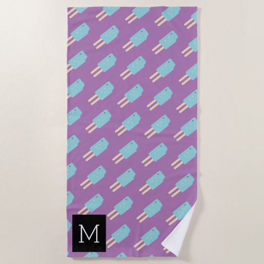 Summer Pink Ice-crème Pop Strandlaken (Voorkant)