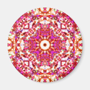 Summer Pink Red Star voor Summertime Magneet