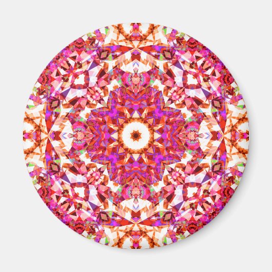Summer Pink Red Star voor Summertime Magneet (Voorkant)