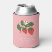 Summer  Pink Strawberry Boho Vrijgezellenfeest Blikjeskoeler (Blikje Voorkant)