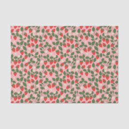 Summer  Pink Strawberry Boho Vrijgezellenfeest Tissuepapier