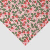 Summer  Pink Strawberry Boho Vrijgezellenfeest Tissuepapier (Detail)