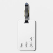 Summer Pit Bull Terrier Bagagelabel (Achterkant verticaal)