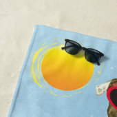 Summer Pit Bull Terrier Beach Towel Strandlaken (In situ)