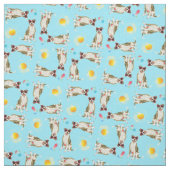 Summer Pit Bull Terrier Fabric Stof (Swatch)