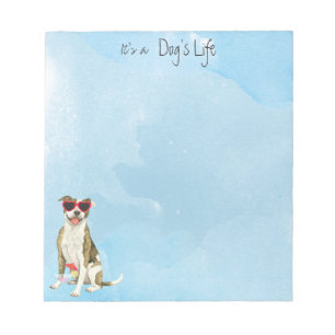 Summer Pit Bull Terrier Notitieblok