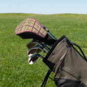 Summer Plaid Driver Hoesje Golfheadcover (Insitu)