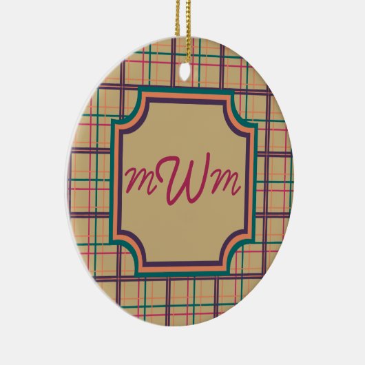 Summer Plaid Ornament (Rechts)