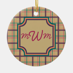 Summer Plaid Ornament