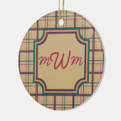 Summer Plaid Ornament (Links)