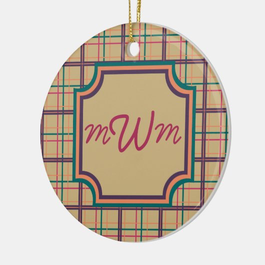 Summer Plaid Ornament (Links)