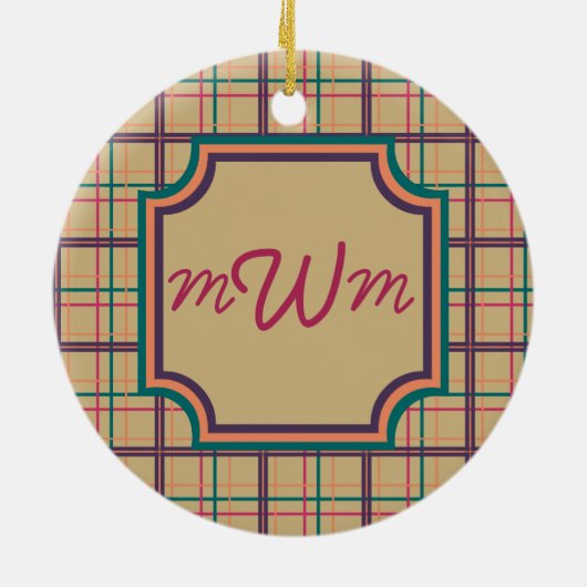 Summer Plaid Ornament (Achterkant)