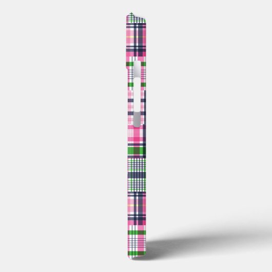 Summer Plaid Pink Madras Patchwork Case-Mate iPhone Case (Achterkant / Links)
