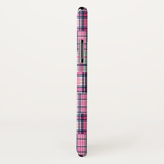 Summer Plaid Pink Madras Patchwork Case-Mate iPhone Case (Achterkant / rechts)