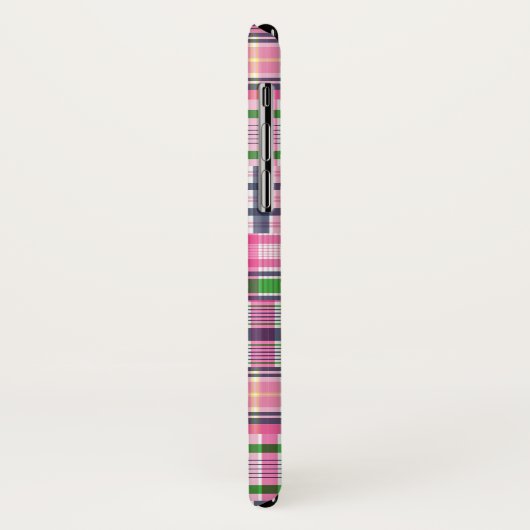 Summer Plaid Pink Madras Patchwork Case-Mate iPhone Case (Achterkant/links)