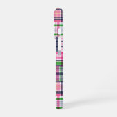 Summer Plaid Pink Madras Patchwork iPhone Hoesje (Linkerkant)