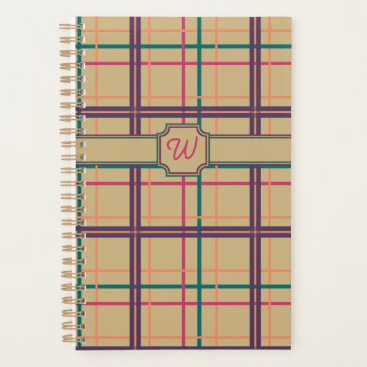 Summer Plaid Planner (Voorkant)
