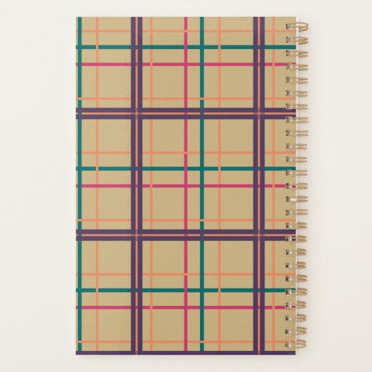 Summer Plaid Planner (Achterkant)