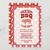 Summer Play Roast Backyard Barbecue BBQ Party Kaart (Voorkant / Achterkant)