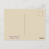 SUMMER PLEASURES Art Briefkaart door BeeJaySAGE (Achterkant)