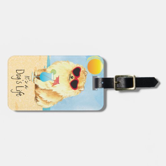 Summer Pomeranian Bagagelabel (Voorkant horizontaal)