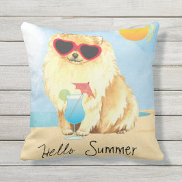 Summer Pomeranian Buitenkussen